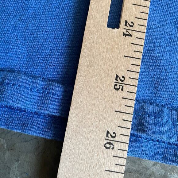 Trader Joes Shirt Mens Small Blue Long Sleeve Crew Neck Employee Workwear 10 - Picture 10 of 10